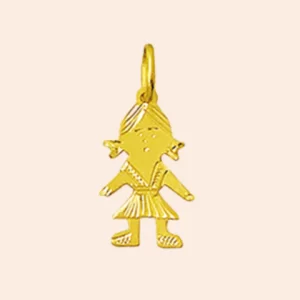 Pingente Menina Ouro 18K