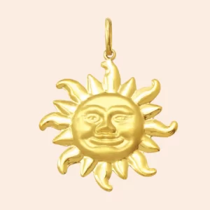 Pingente Sol Ouro 18K