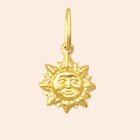 Pingente Sol Ouro 18K