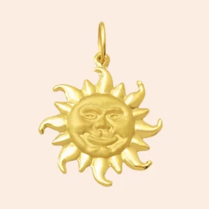 Pingente Sol Ouro 18K