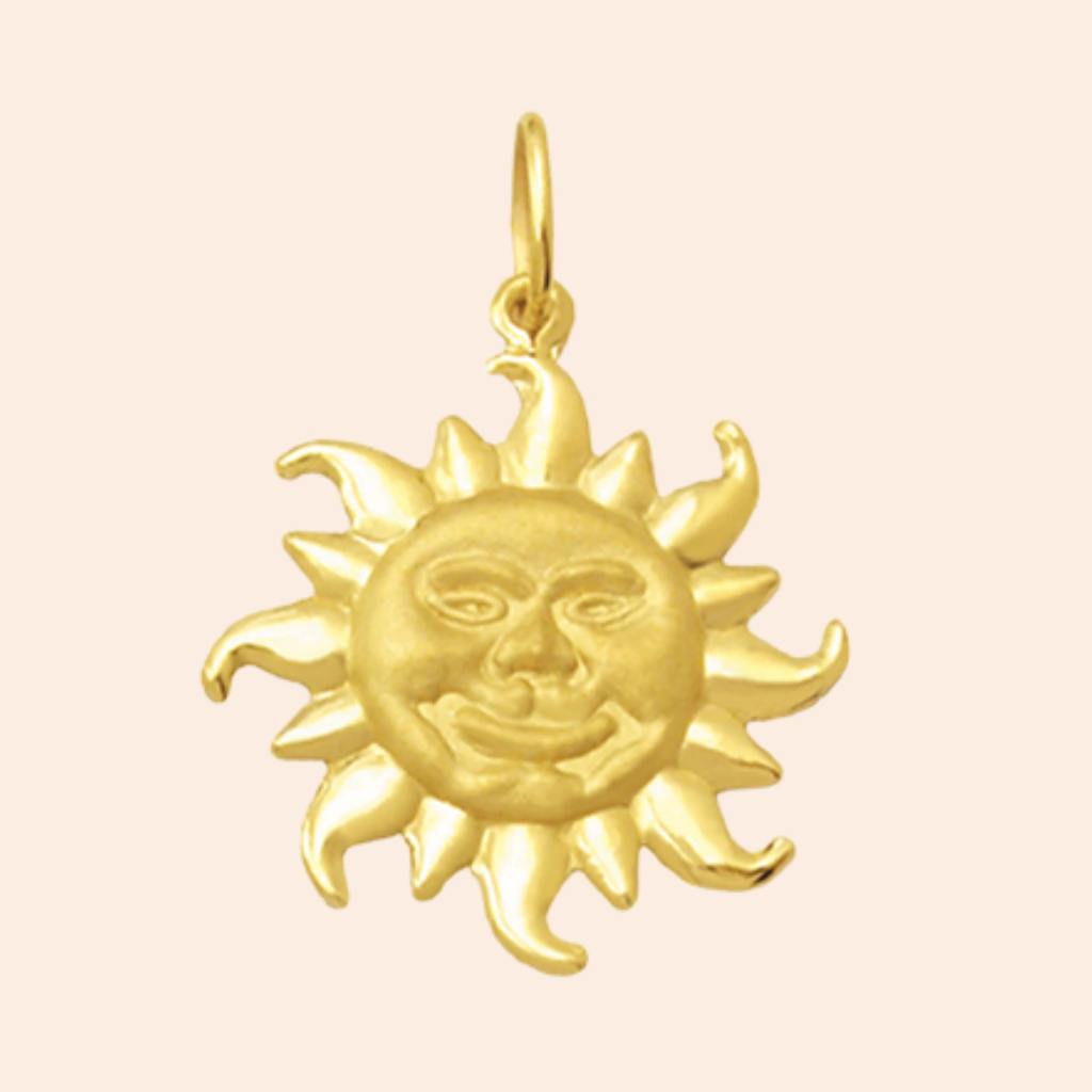 Pingente Sol Ouro 18K