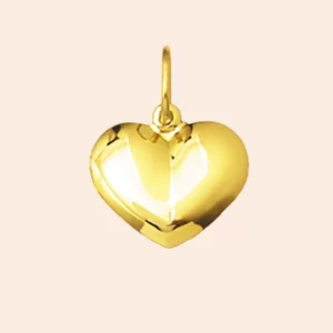 Pingente de Coração Ouro 18K
