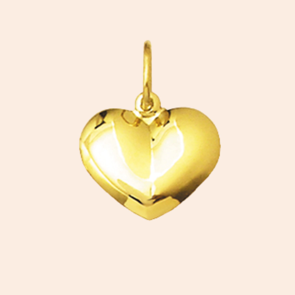 Pingente de Coração Ouro 18K