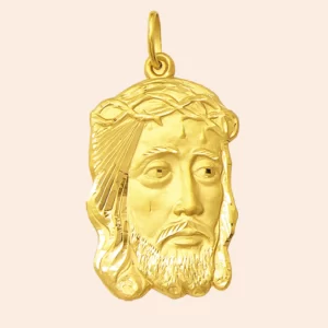 Pingente Face de Cristo Ouro 18K