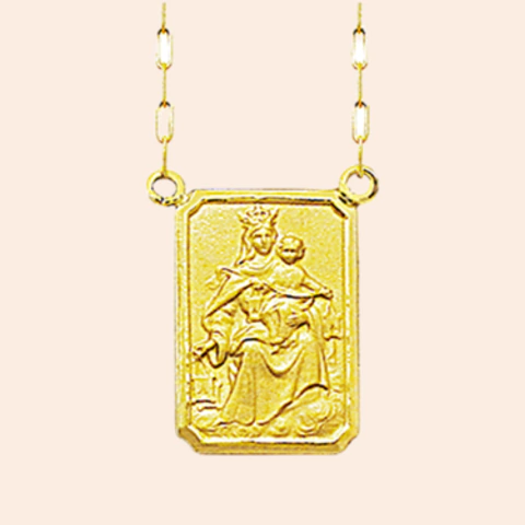 Escapulário Nossa Senhora do Carmo e Sagrado Coração de Jesus