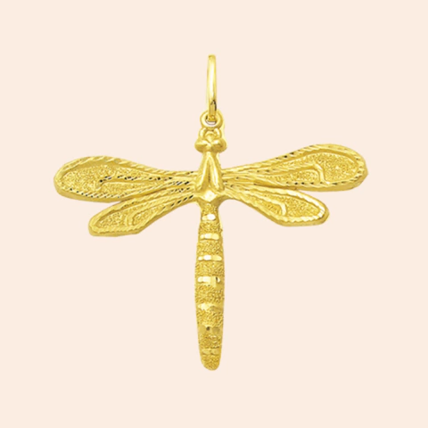 Pingente Libélula Ouro 18K
