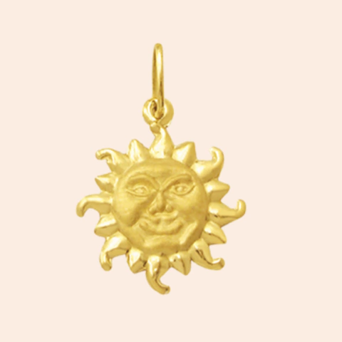 Pingente Sol Ouro 18K