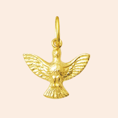 Pingente Divino Espírito Santo Ouro 18K