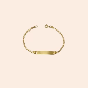 Pulseira De Chapinha Retangular Grossa