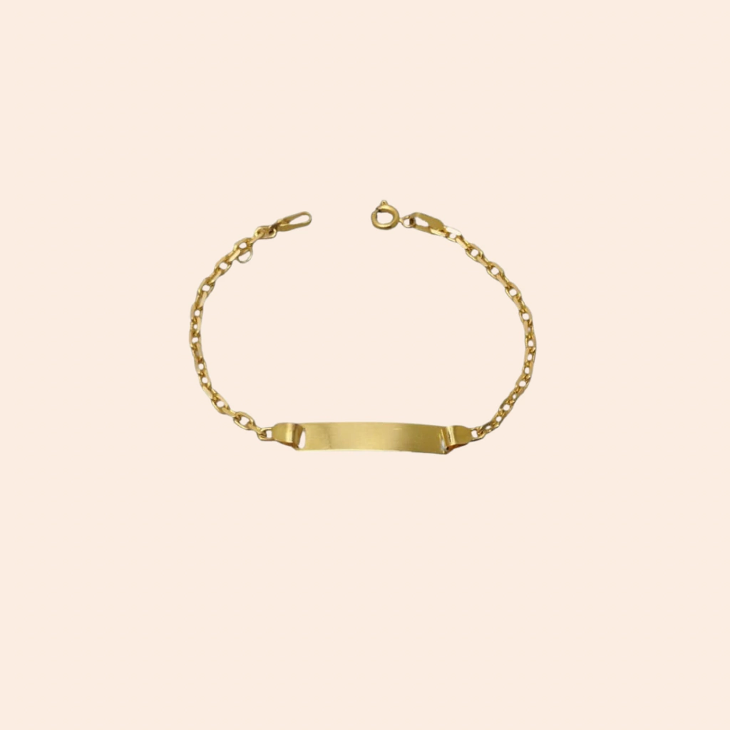 Pulseira De Chapinha Retangular Grossa