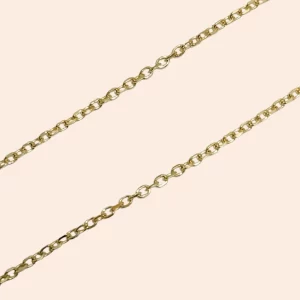 Corrente Elo Cadeado Ouro Amarelo 18K