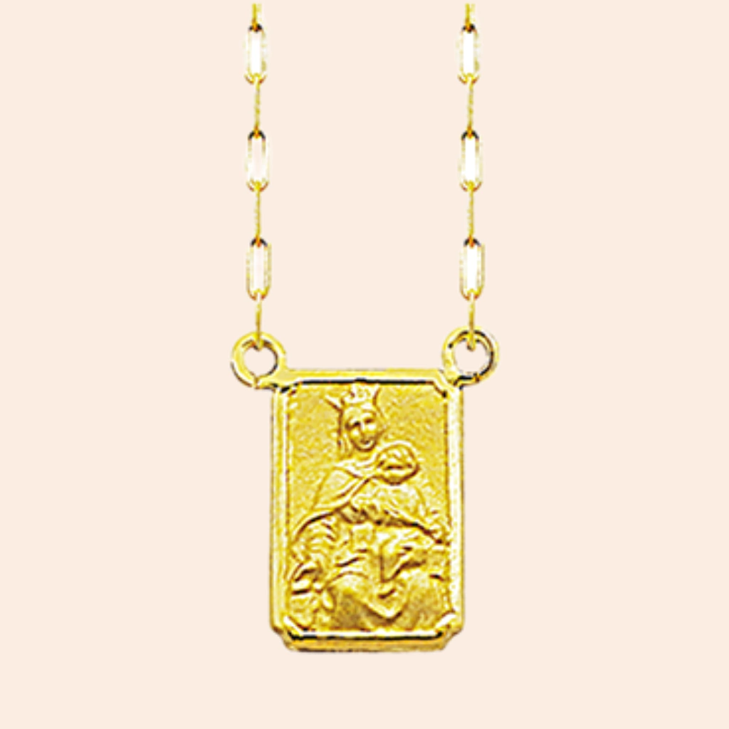 Escapulário Nossa Senhora do Carmo e Sagrado Coração de Jesus