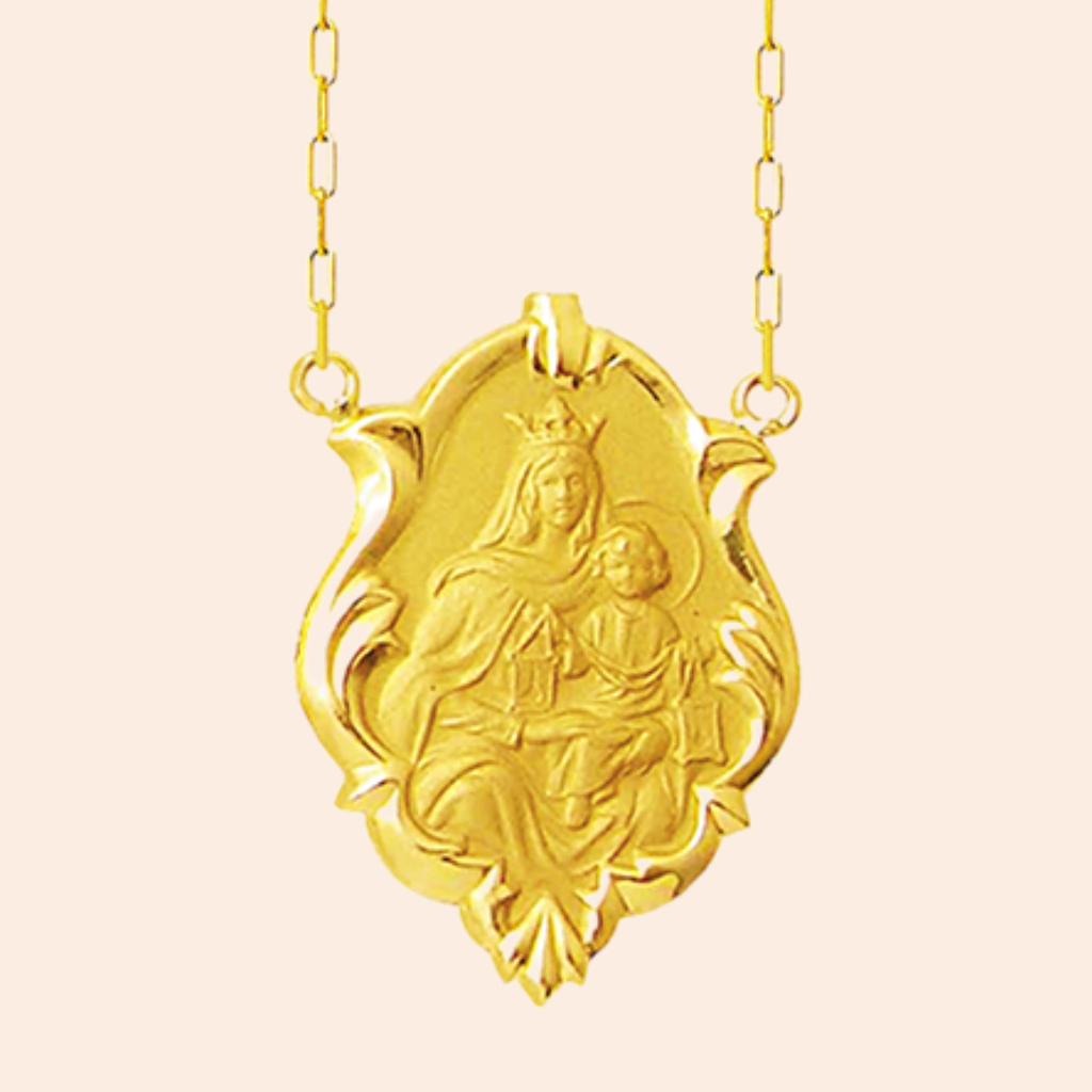 Escapulário Nossa Senhora do Carmo e Sagrado Coração de Jesus