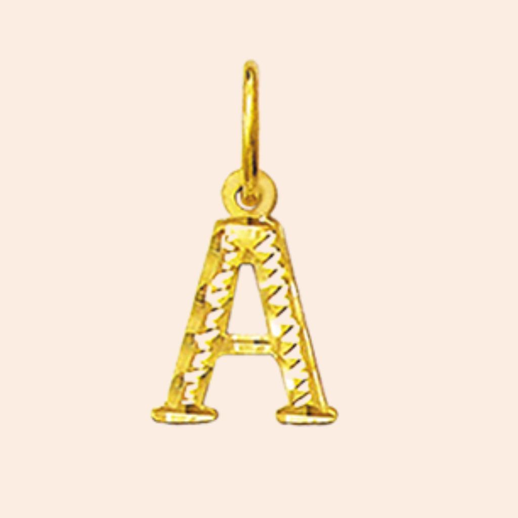Pingente Letra A Ouro Amarelo 18K