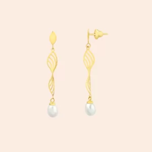 Brinco Trabalhado Com Pérola