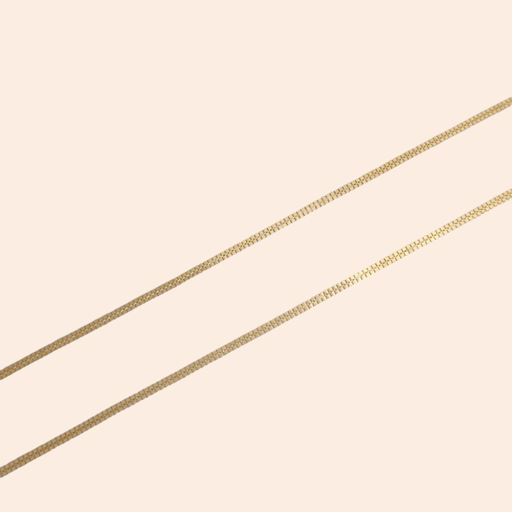 Corrente Veneziana Dupla Ouro Amarelo 18K