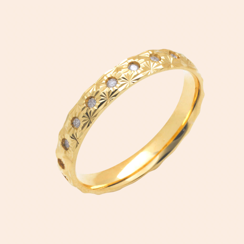 Aliança Shiny Love Ouro Amarelo 18K