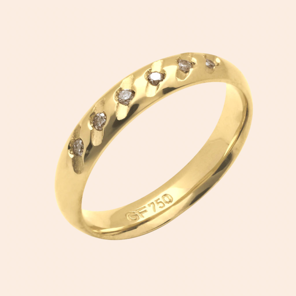 Aliança Big Passion Marks Ouro Amarelo 18K - Imagem 2