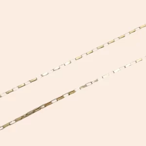 Corrente Elo Retangular Aberto Ouro 18k