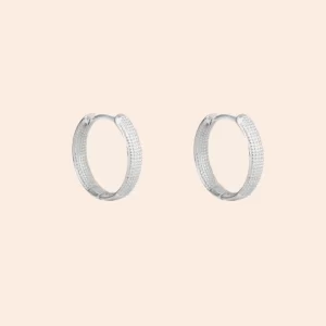 Brinco Argolinha Rough Prata