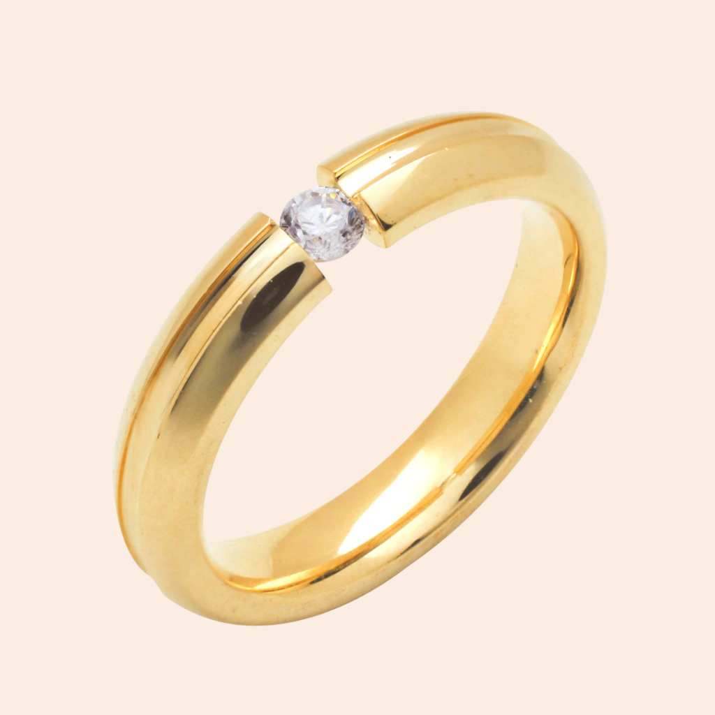 Aliança dei Sogni em Ouro Amarelo 18K