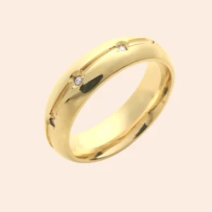 Aliança Forever Ouro Amarelo 18K