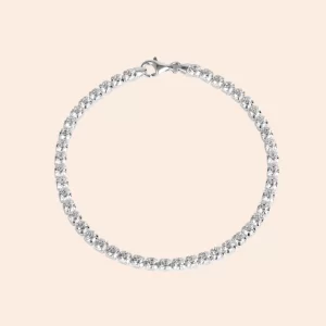 Pulseira Riviera em Prata com zircônias