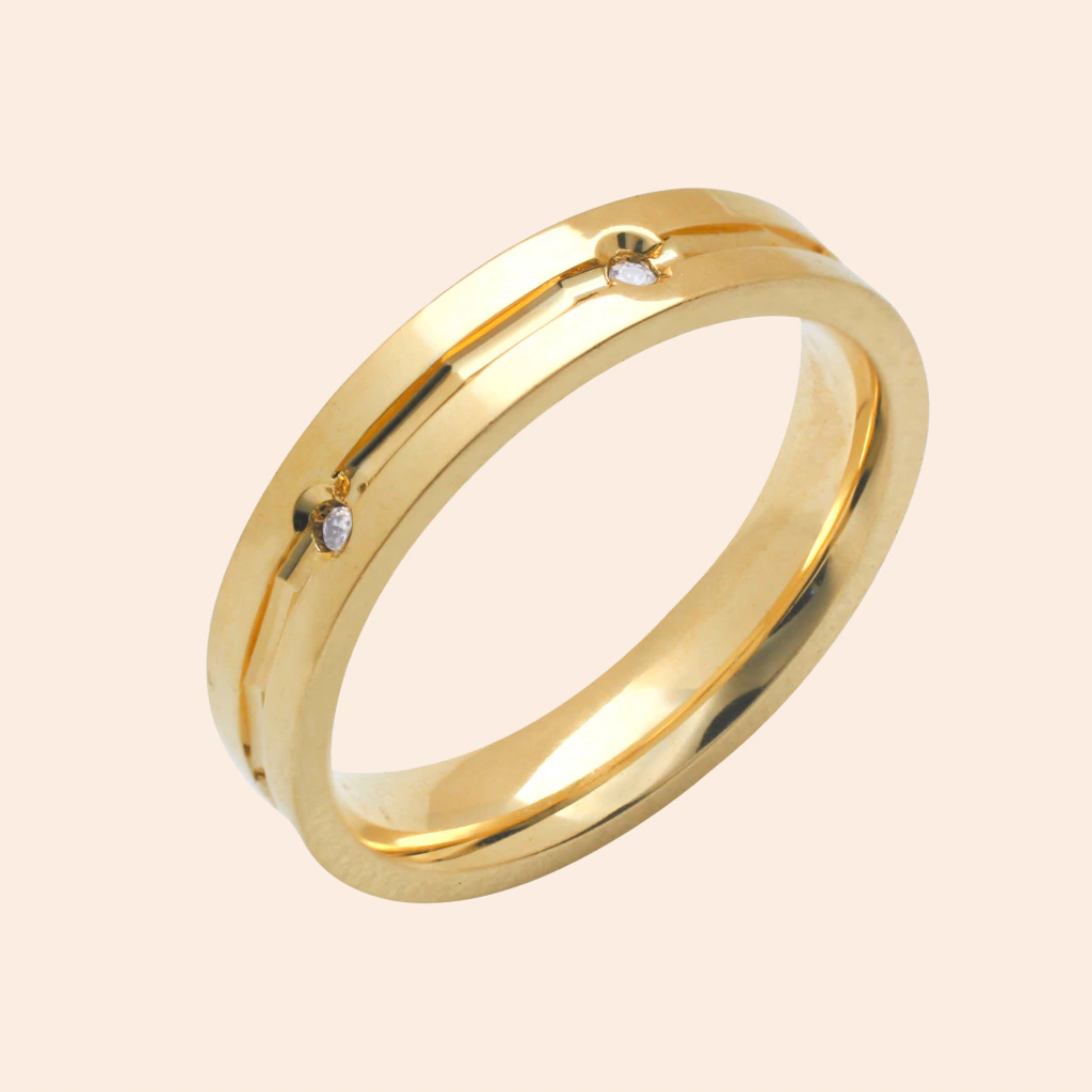 Aliança New Stream Ouro Amarelo 18K