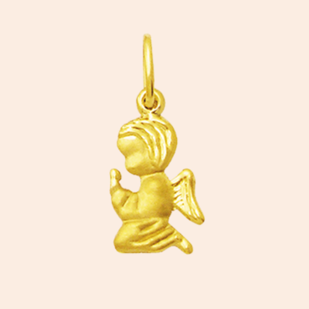 Pingente de Anjo da Guarda Ouro 18K