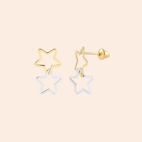Brinco Estrela Vazado