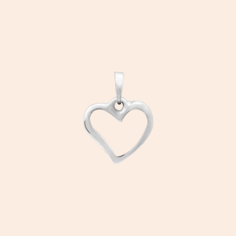 Pingente Coração em Prata 925