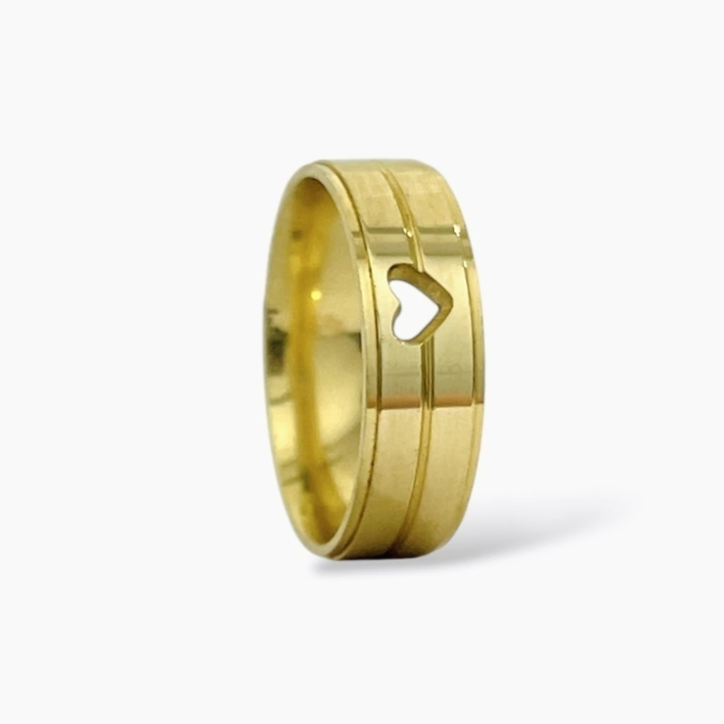 Aliança Reta 6mm Ouro 18k
