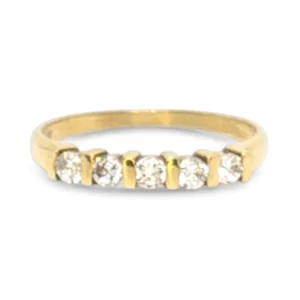 Meia aliança Supreme Ouro 18k