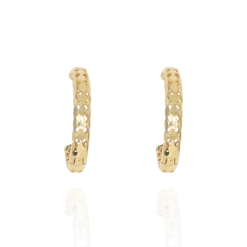 Brinco Argola Estrela Guia M Ouro 18k