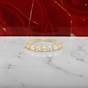 Meia aliança Ouro Sereno Ouro 18k