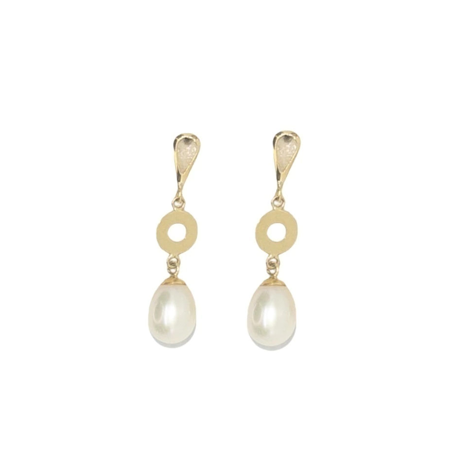 Brinco Pérola Pureza Eterna Ouro 18k