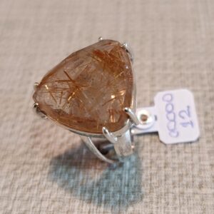 Anel cristal rutilado natural