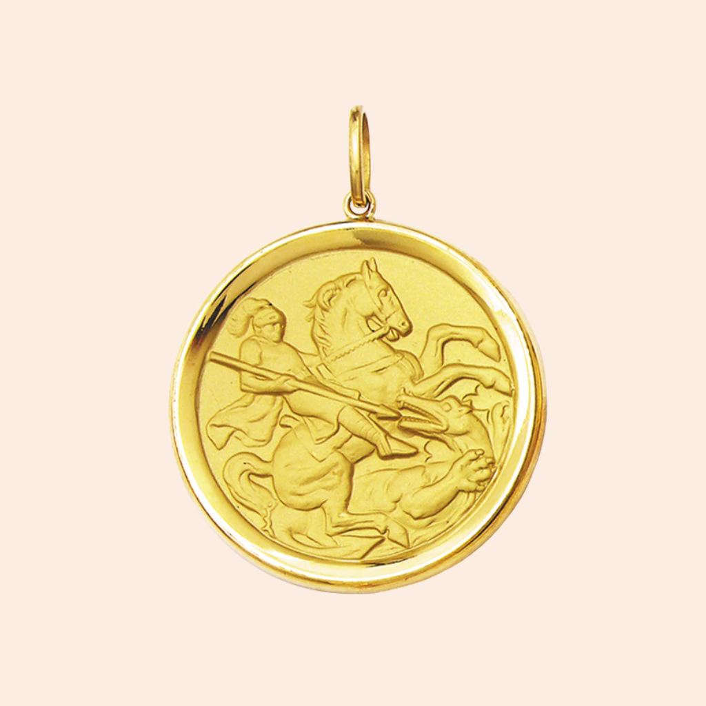 Pingente São Jorge Ouro 18K