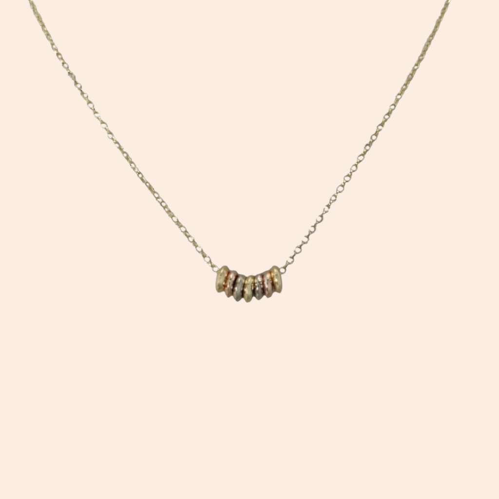 Gargantilha Com Pingente Elos 3 Ouros