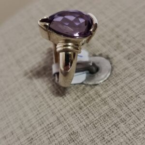 Anel de ametista em prata 925